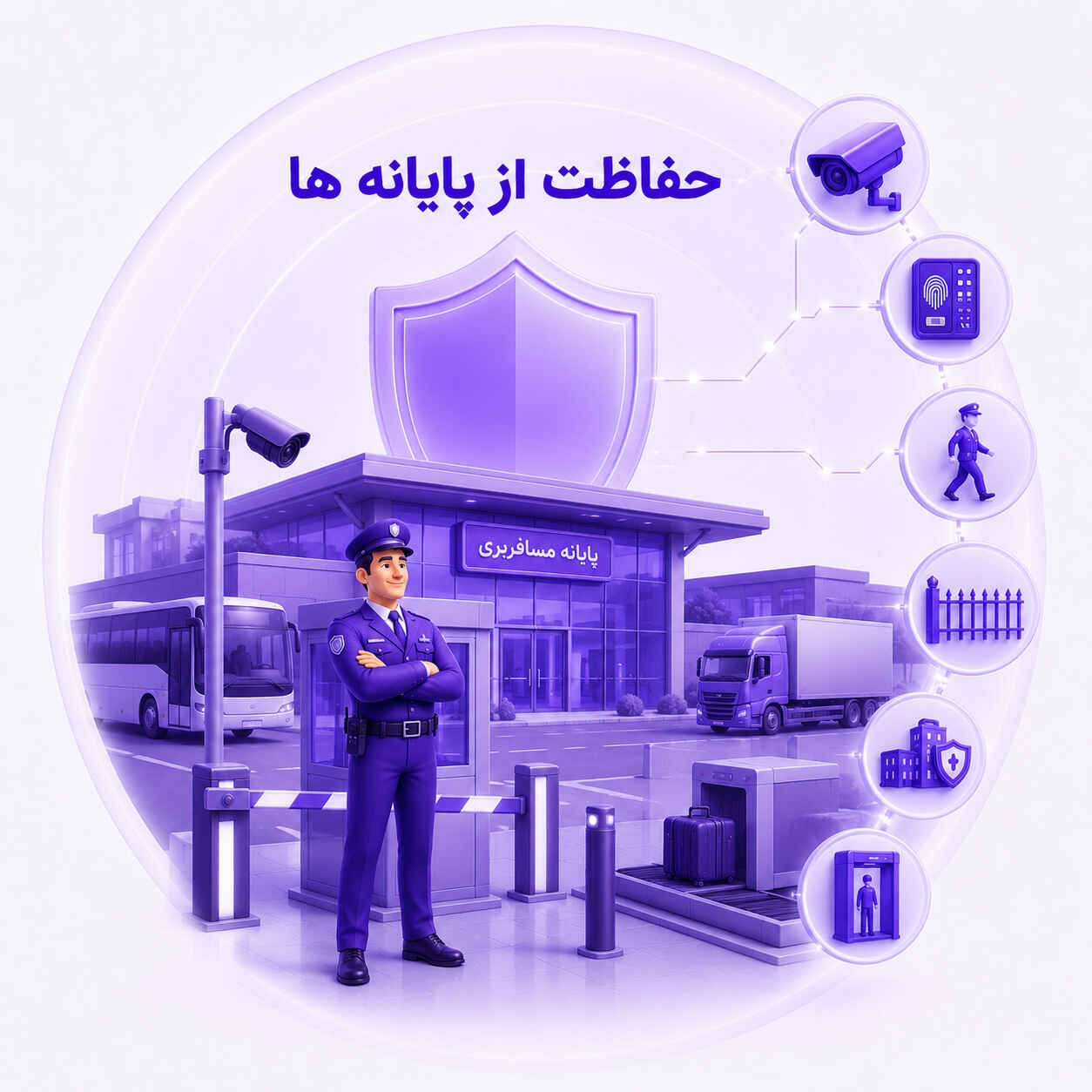حفاظت از پایانه، امنیت بارانداز و کنترل تردد یاس گارد